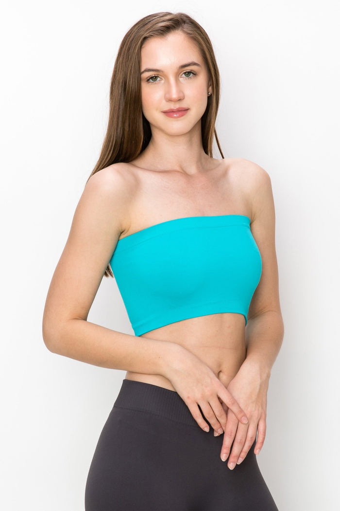 Bandeau Top Turquoise - Model Express VancouverClothing