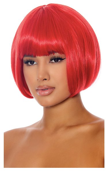 Bob with Bangs Bright Red - Model Express VancouverAccessories
