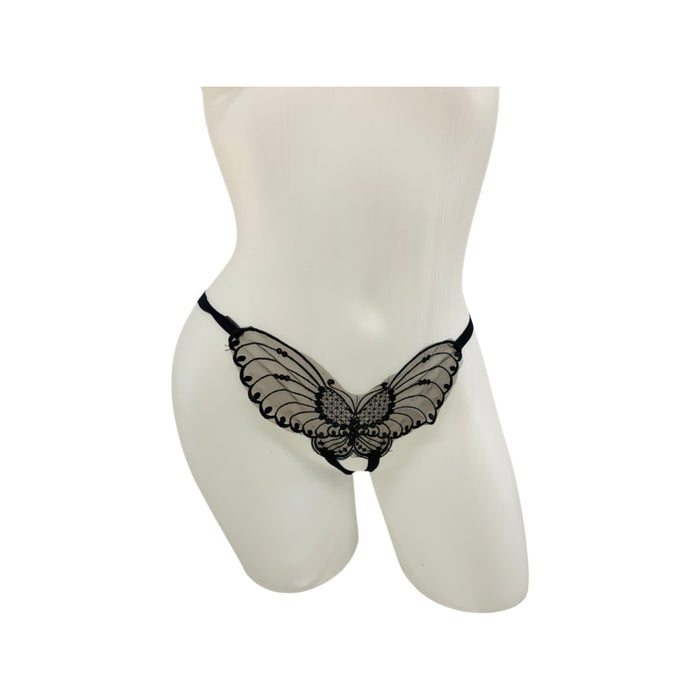 Butterfly Panties - Black - Model Express VancouverLingerie