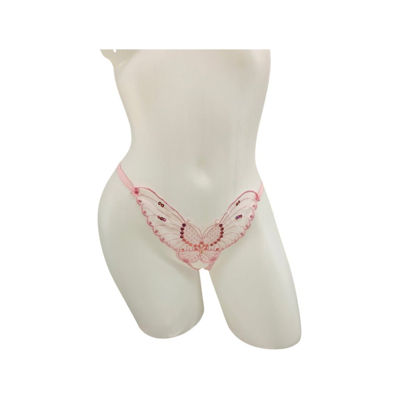 Butterfly Panties - Pink - Model Express VancouverLingerie
