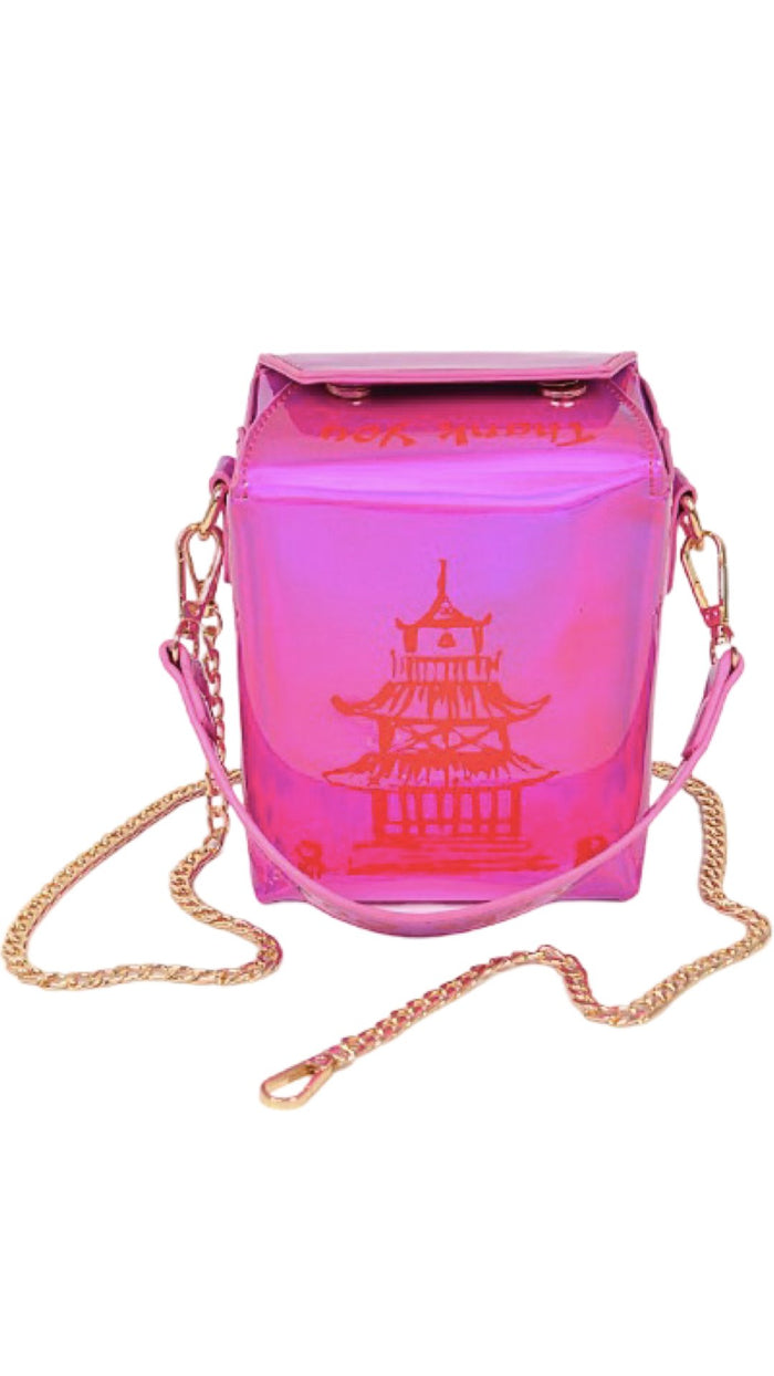 Chinese Takeout Box Bag Fuchsia - Model Express VancouverAccessories