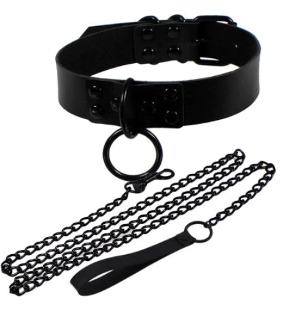 Choker with Black Leash - Model Express VancouverAccessories
