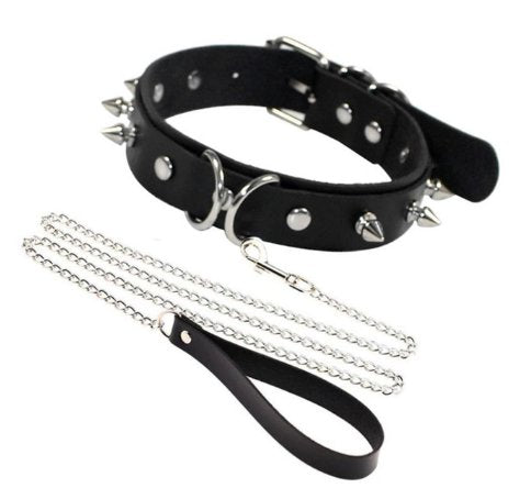 Choker with Silver Leash - Model Express VancouverAccessories