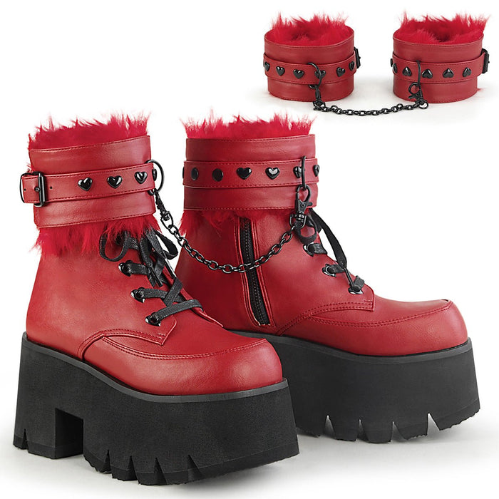 Demonia Ashes 57 Red - Model Express VancouverBoots