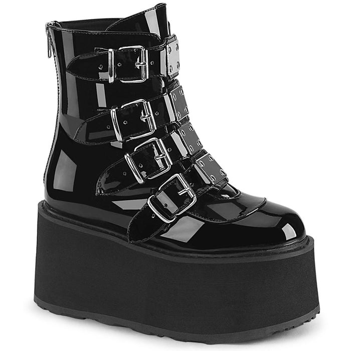 Demonia Damned 105 Black Patent - Model Express VancouverBoots