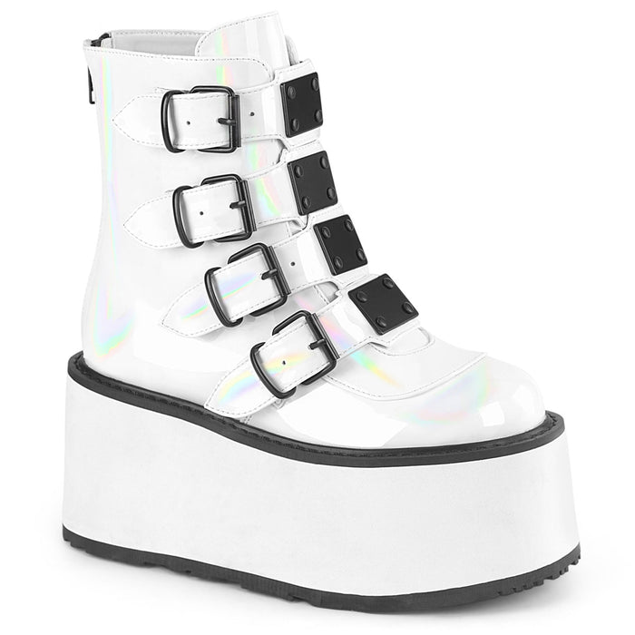 Demonia Damned 105 White - Model Express VancouverBoots