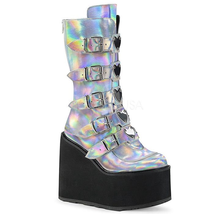 Demonia Swing 230 Silver Hologram - Model Express VancouverBoots