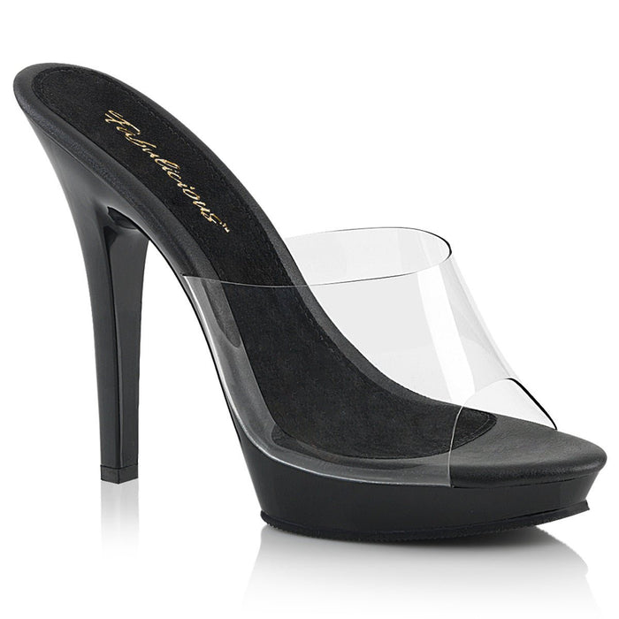 Fabulicious Lip 101 Clear/Black - Model Express VancouverShoes