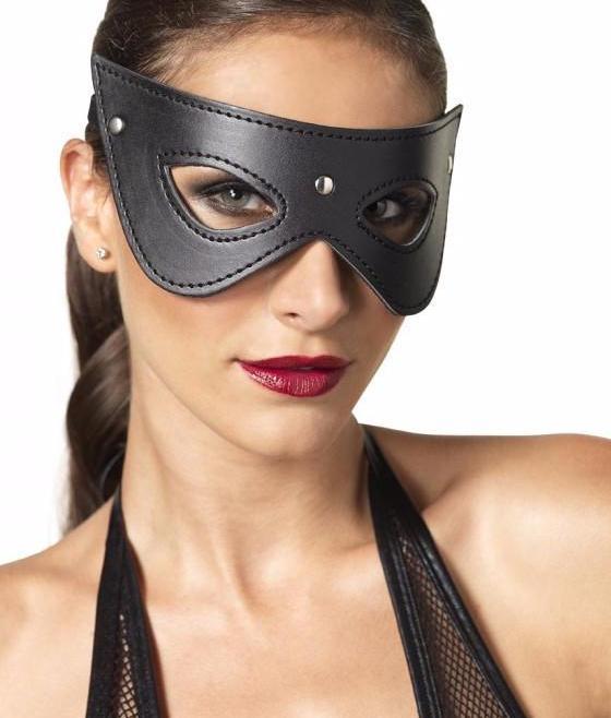 Faux Leather Studded Mask - Model Express VancouverAccessories