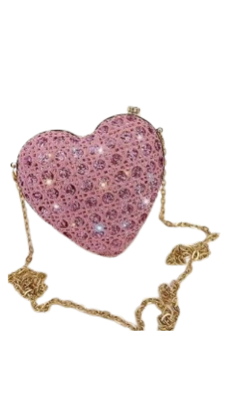 Glitter Heart Bag Pink - Model Express VancouverAccessories