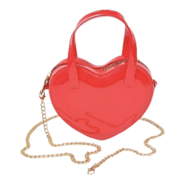 Heart Shape Jelly Money Bag Red - Model Express VancouverAccessories