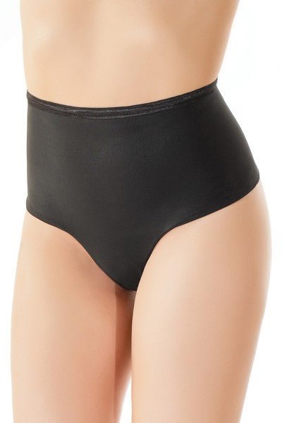 High Waisted Thong Black - Model Express VancouverLingerie