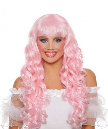 Long Curly Wig - Pink - Model Express VancouverAccessories
