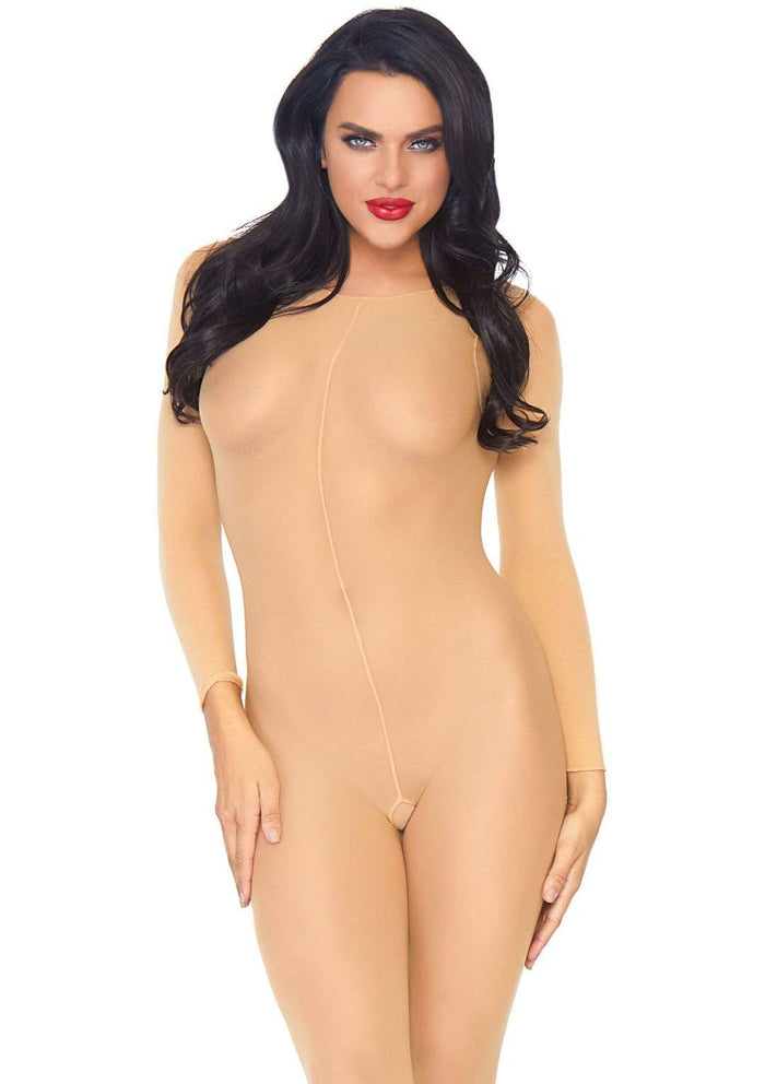 Long Sleeved Body Stocking Nude - Model Express VancouverLingerie
