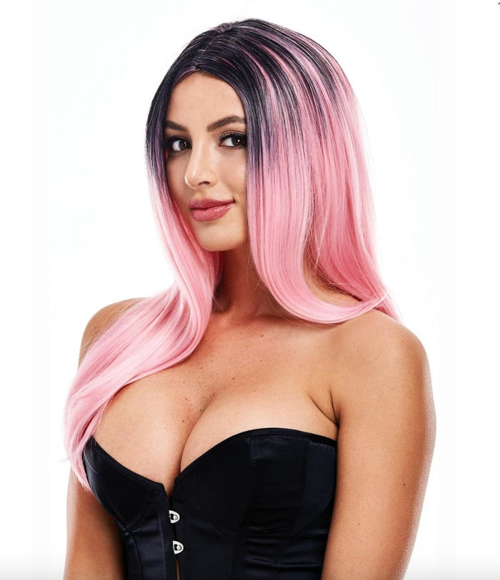 Long Straight Wig Black/Pink - Model Express VancouverAccessories