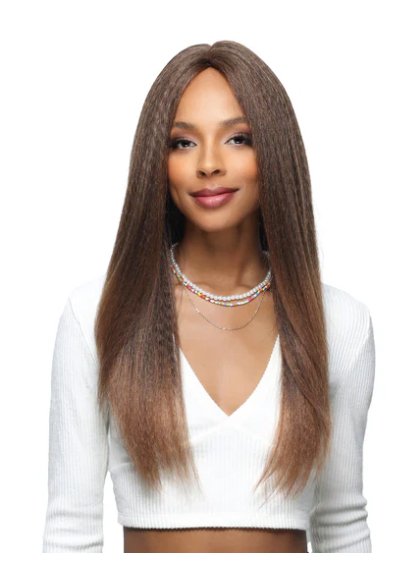 Long Textured Straight Wig - Cappucino - Model Express VancouverAccessories