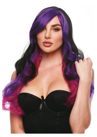 Long Wavy Wig - Purple/Pink - Model Express VancouverAccessories