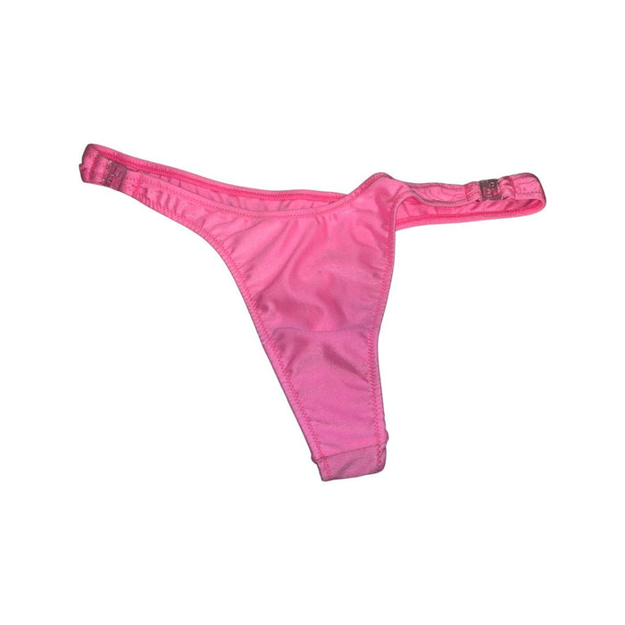 Lycra T-Back Detachable Thong with Clip - Baby pink - Model Express VancouverBikini