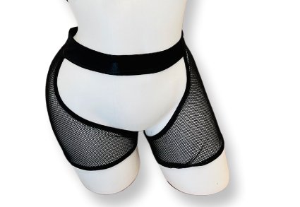 Mesh Fishnet Chaps Black Mesh Fishnet Chaps Black