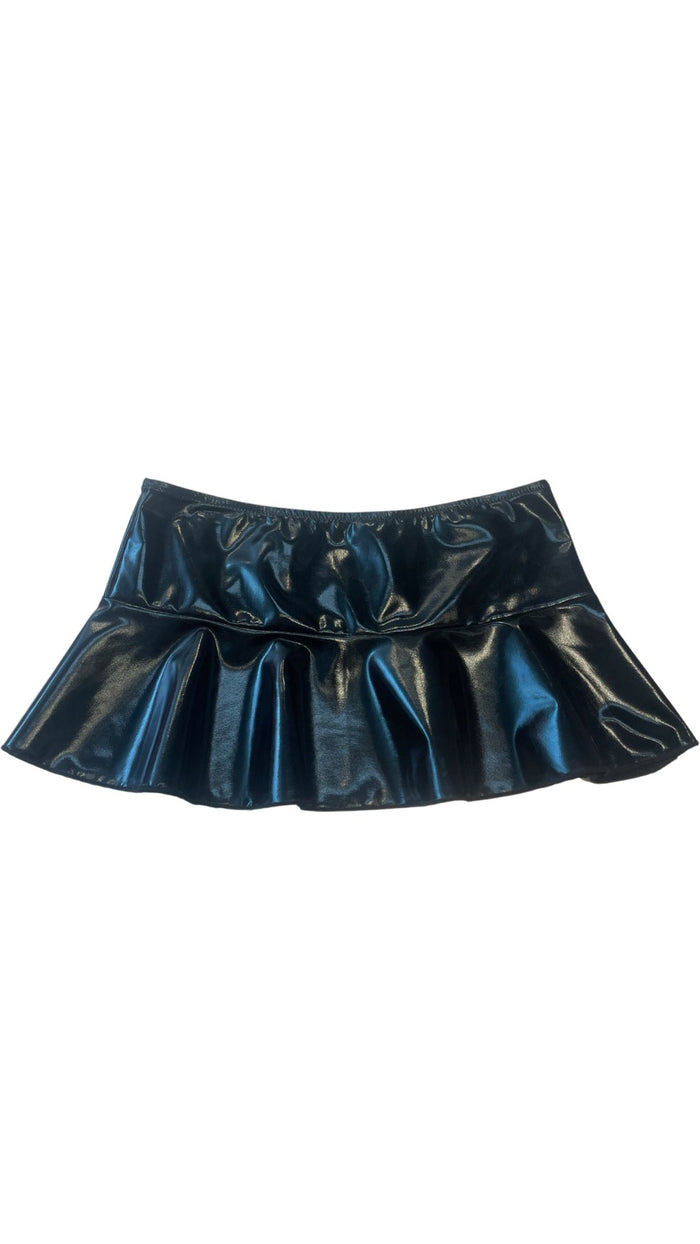 Metallic Mini Skirt - Black - Model Express VancouverClothing