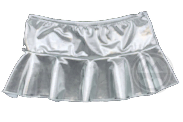 Metallic Mini Skirt - Silver - Model Express VancouverClothing