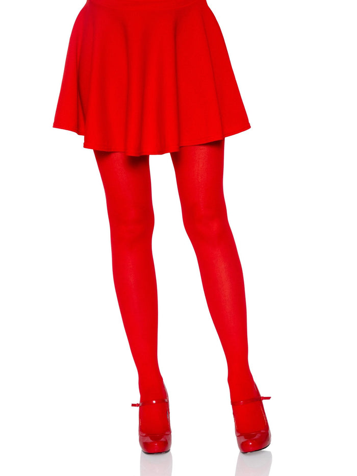 Nylon Tights Red - Model Express VancouverHosiery