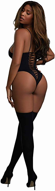 Opaque Seamless Teddy Black - Model Express VancouverLingerie