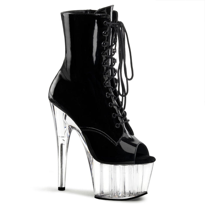 Pleaser Adore 1021 Black/Clear - Model Express VancouverBoots