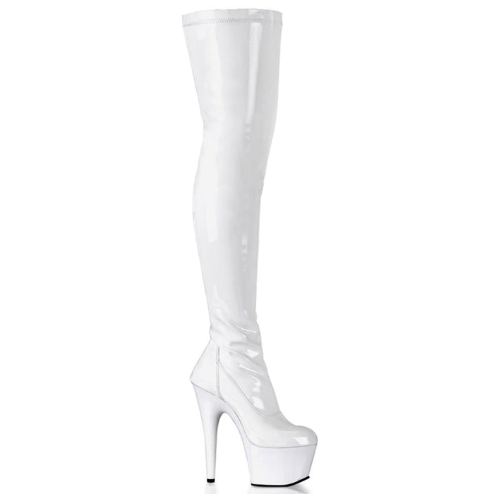 Pleaser Adore 3000 White - Model Express VancouverBoots