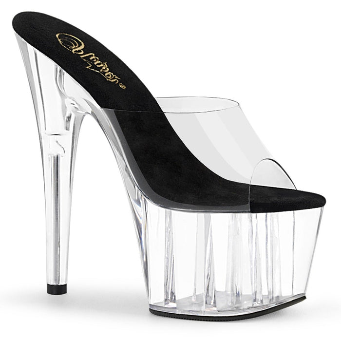 Pleaser Adore 701 Clear/Black - Model Express VancouverShoes