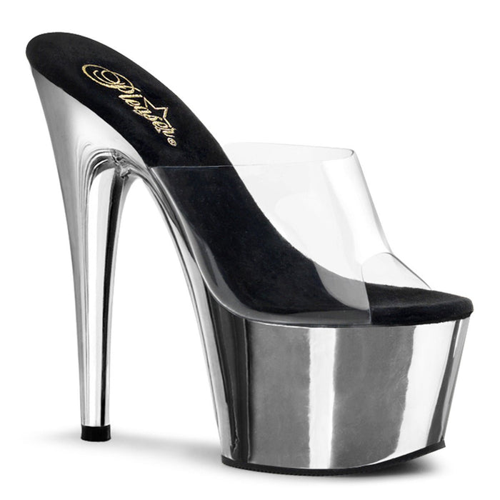 Pleaser Adore 701 Silver Chrome - Model Express VancouverShoes