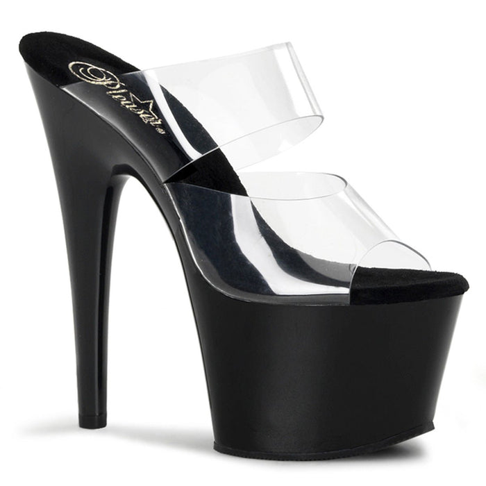 Pleaser Adore 702 Black/Clear - Model Express VancouverShoes