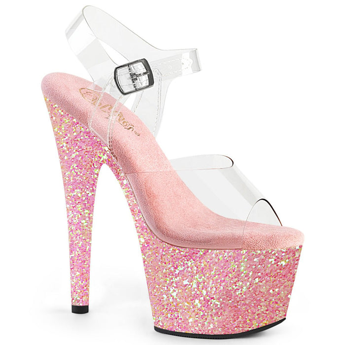 Pleaser Adore 708LG Pink Glitter - Model Express VancouverShoes