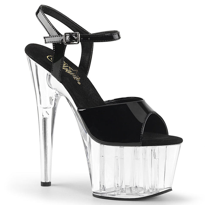 Pleaser Adore 709 Clear/Black - Model Express VancouverShoes