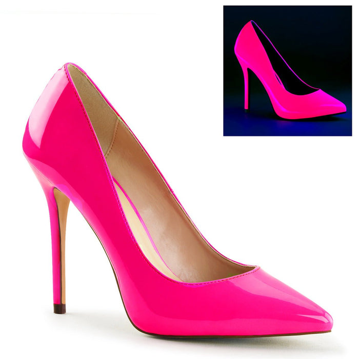 Pleaser Amuse 20 Neon Pink - Model Express VancouverShoes