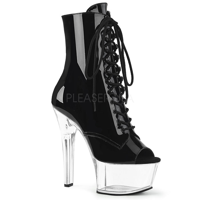 Pleaser Aspire 1021 Black/Clear - Model Express VancouverBoots