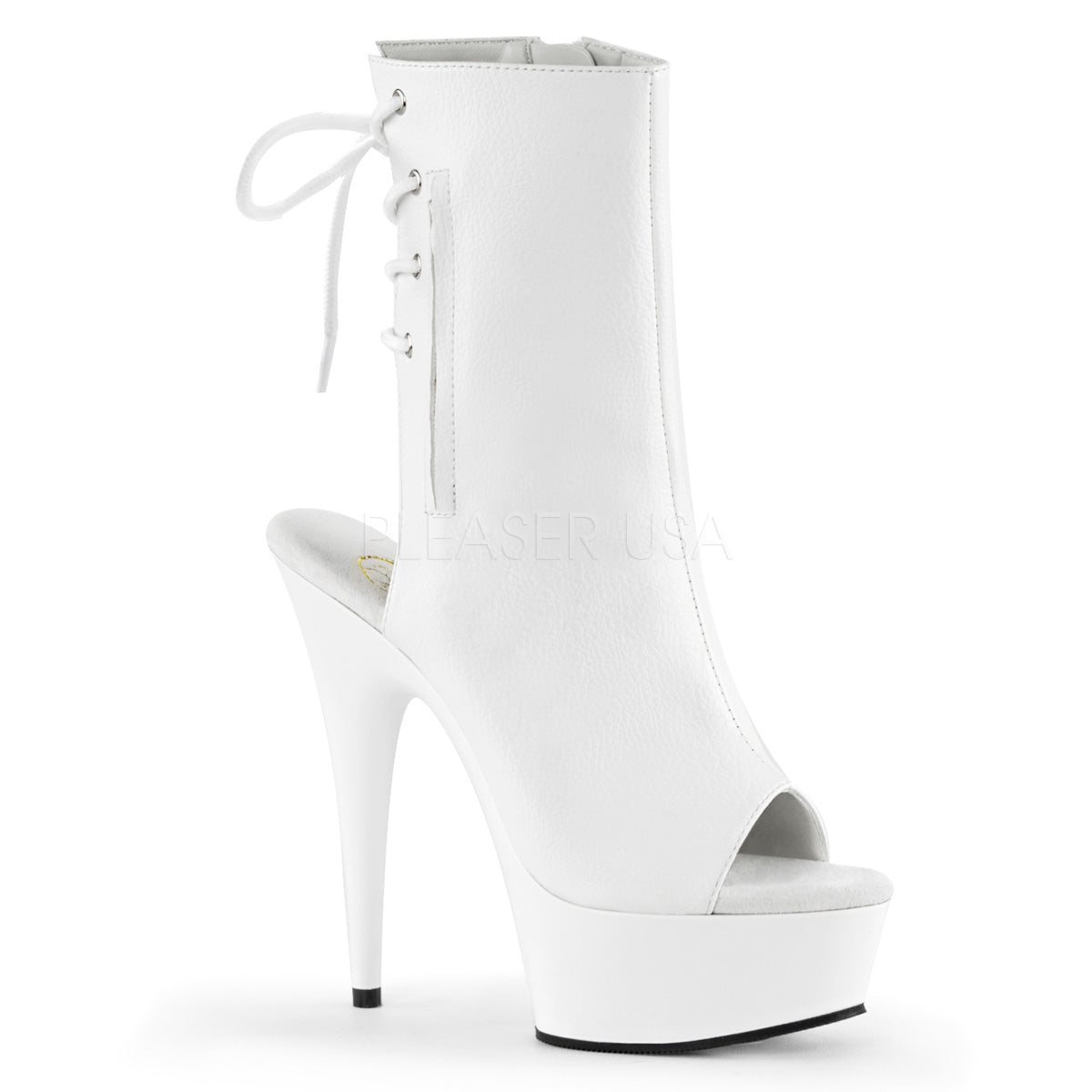Pleaser Delight 1018 White - Model Express VancouverBoots