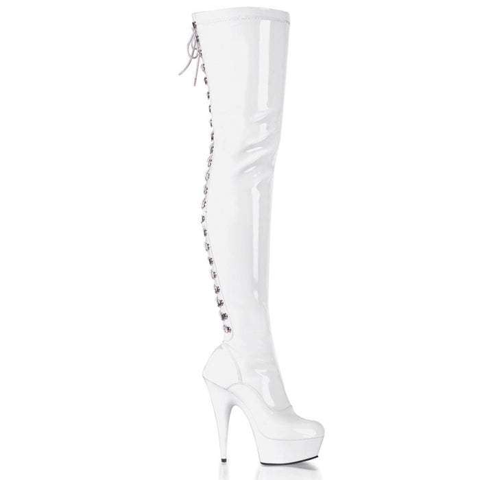 Pleaser Delight 3063 White - Model Express VancouverBoots