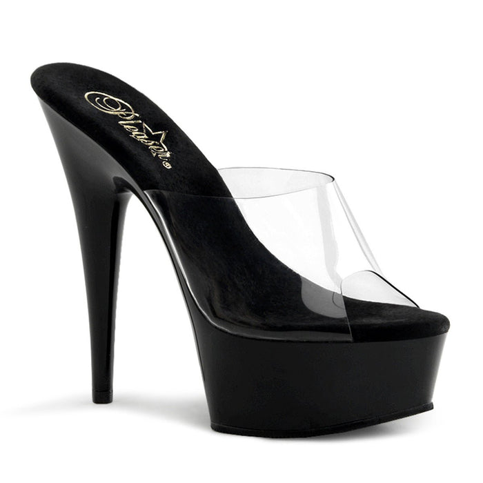 Pleaser Delight 601 Black/Clear - Model Express VancouverShoes