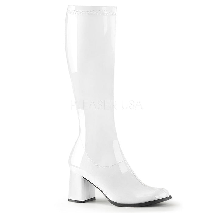Pleaser Gogo 300 White - Model Express VancouverBoots