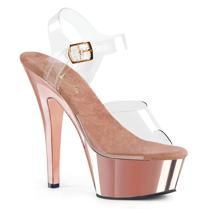 Pleaser Kiss 208 Rose Gold - Model Express VancouverShoes