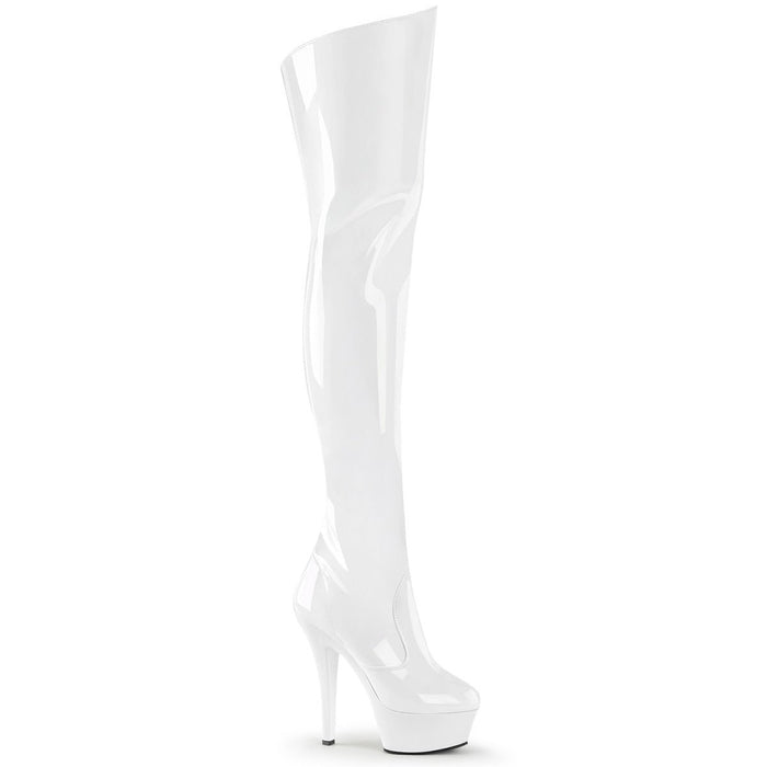 Pleaser Kiss 3010 White - Model Express VancouverBoots