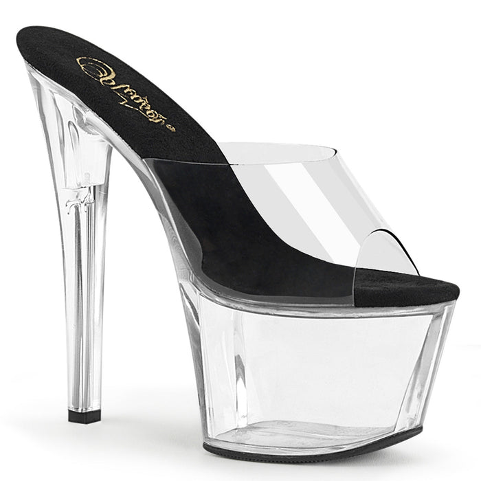 Pleaser Sky 301 Black/Clear - Model Express VancouverShoes