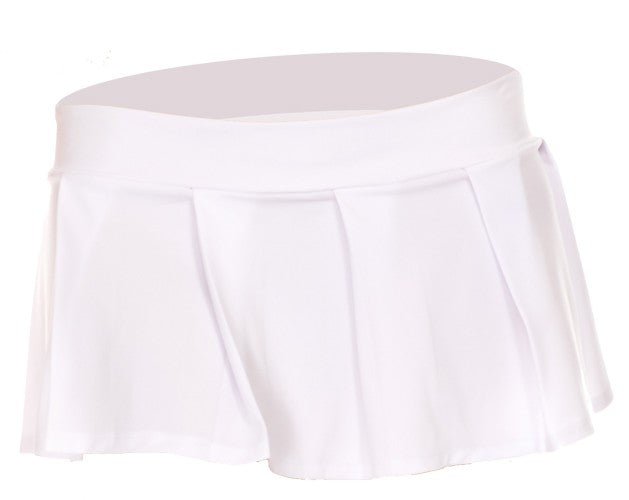 Pleated Skirt - White - Model Express VancouverClothing