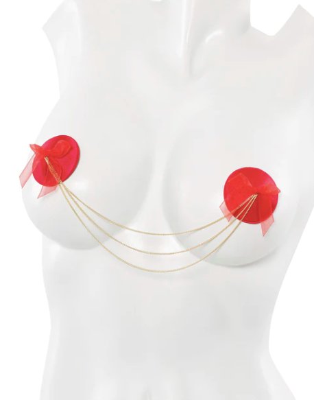 Round Pasties with Chains Red - Model Express VancouverAccessories