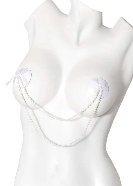 Round Pasties with Chains White - Model Express VancouverAccessories