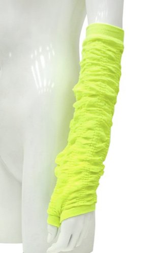 Scrunch Arm Warmers Neon Yellow - Model Express VancouverAccessories