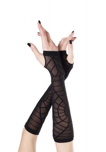 Sheer Spider Web Arm Warmers - Model Express VancouverAccessories