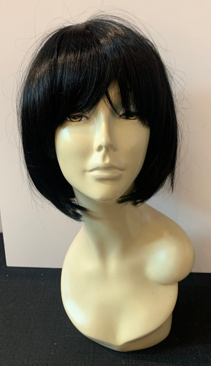 Short Bob Wig with Bangs - Black - Model Express VancouverAccessories