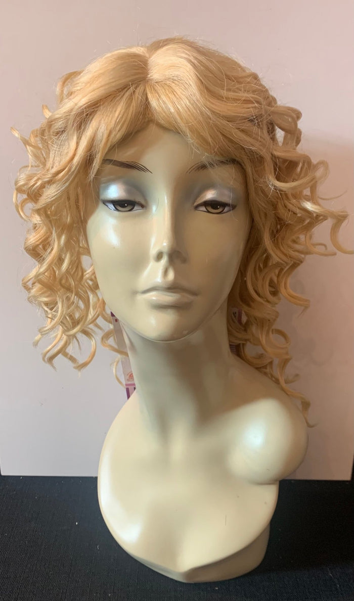Short Curl Wig with Bangs - Tan Blonde - Model Express VancouverAccessories